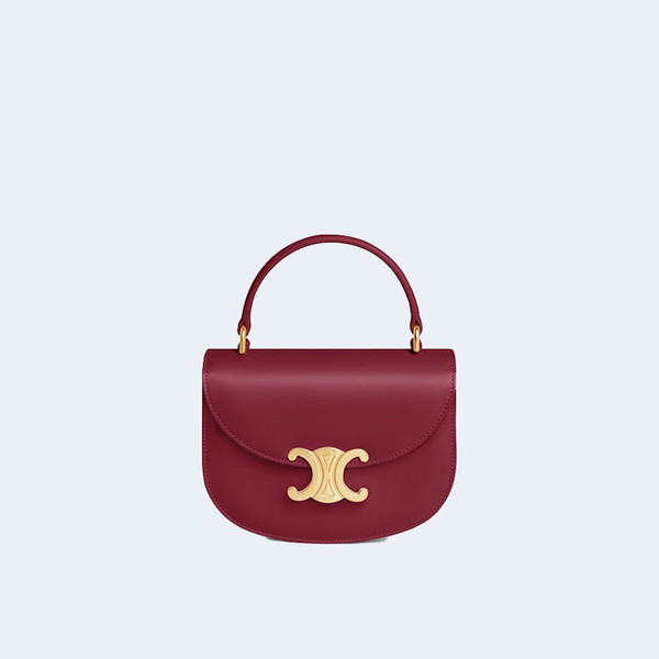 셀린느 미니 클레아 베사체 트리옹프 백 레드