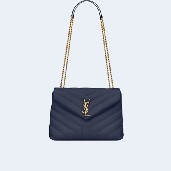 생로랑 마틀라세 루루 백 블루