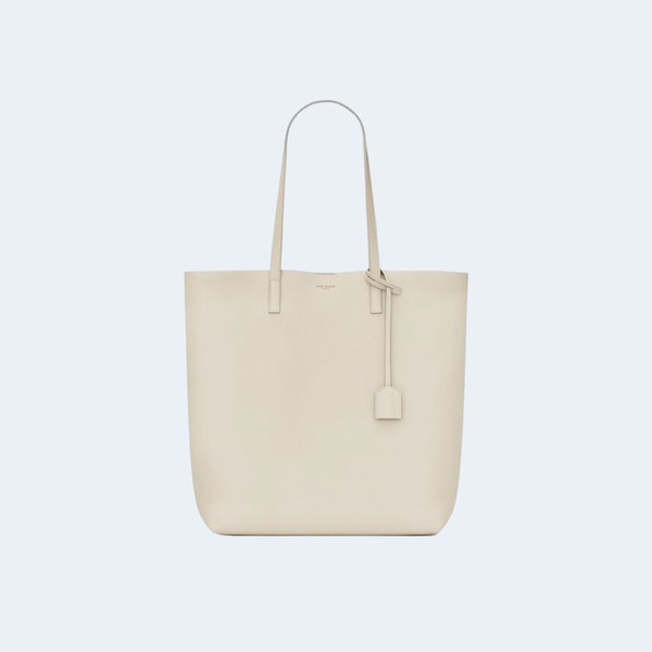 생로랑 노스트 사우스 쇼핑백 화이트