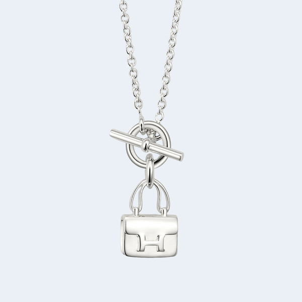 에르메스 아뮬렛 콘스탠스 실버 팬던트