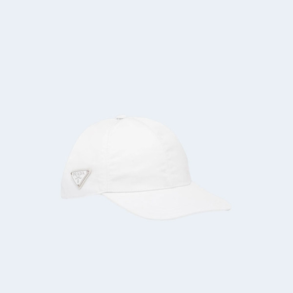 프라다 리나일론 화이트 베이스볼 캡