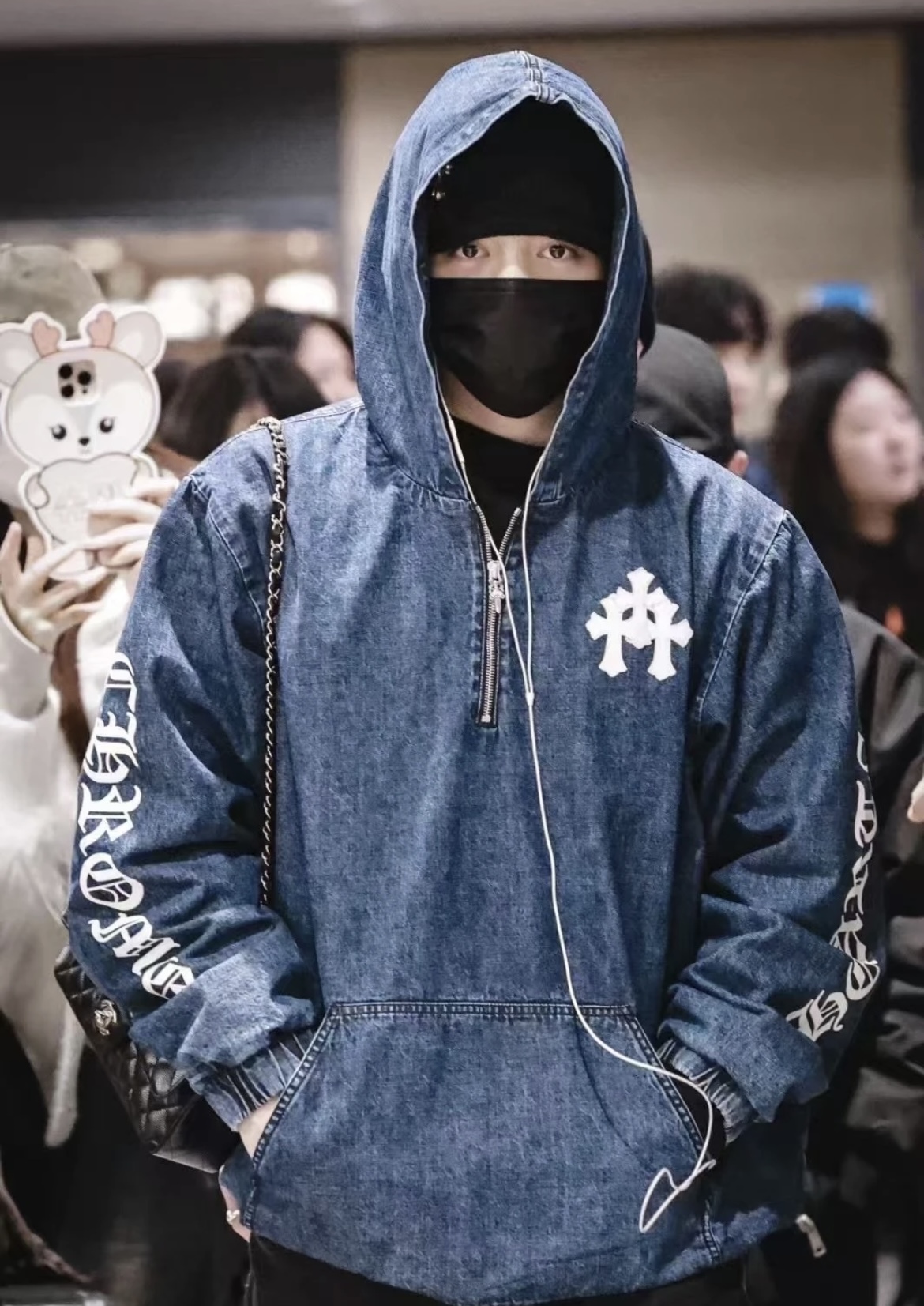 크롬하츠 홀스슈 플로랄 데님