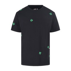 디올 멀티 크로버 자수 티셔츠