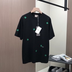 디올 멀티 크로버 자수 티셔츠