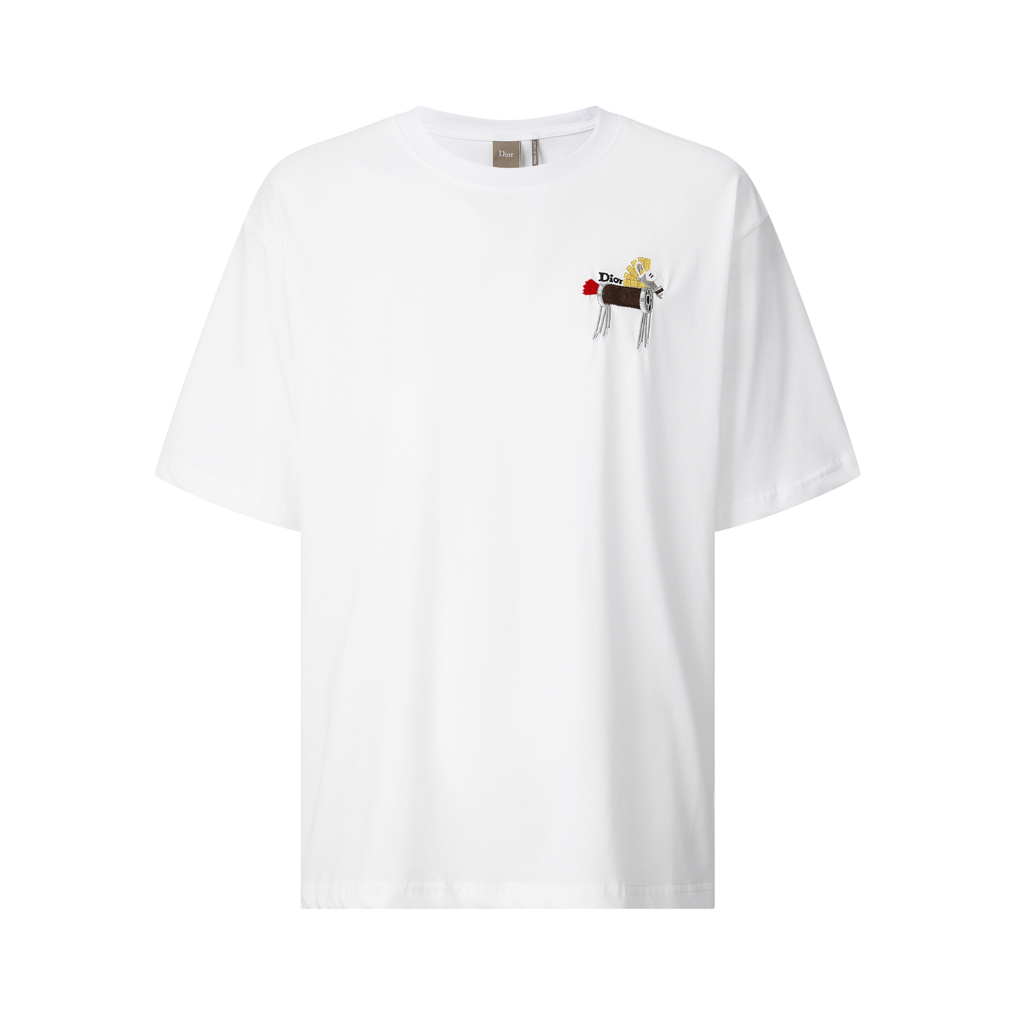 디올 홀스 자수 티셔츠