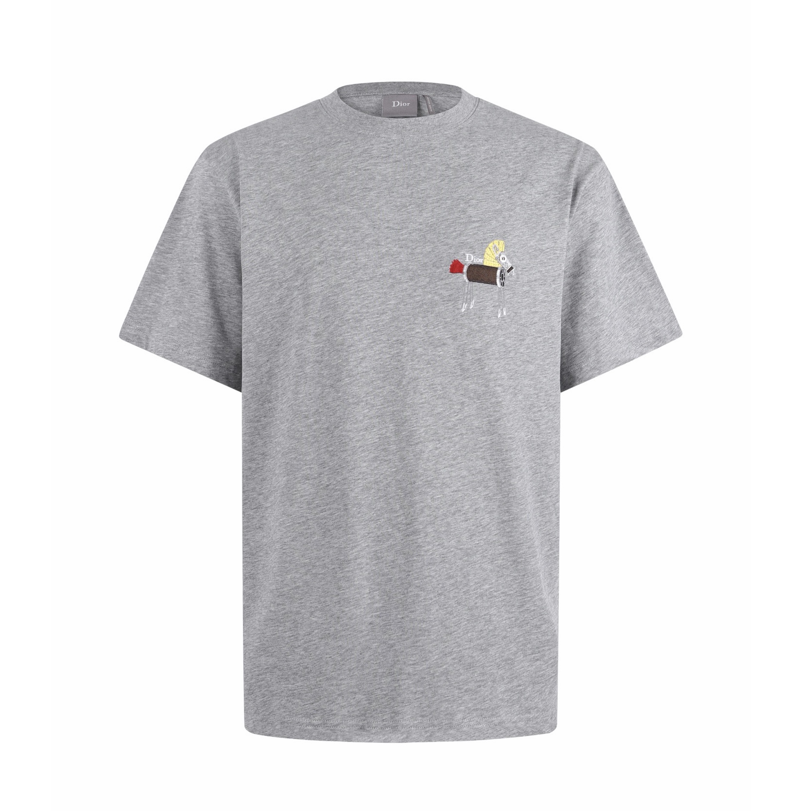 디올 홀스 자수 티셔츠