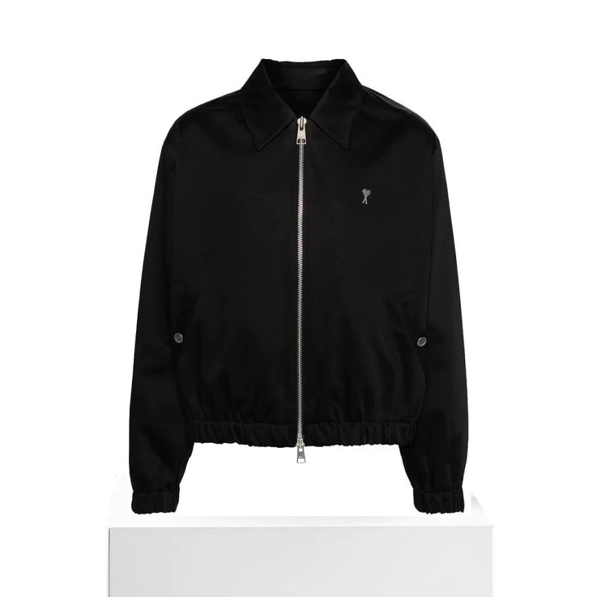 아미 스몰 로고 스터드 봄버 자켓