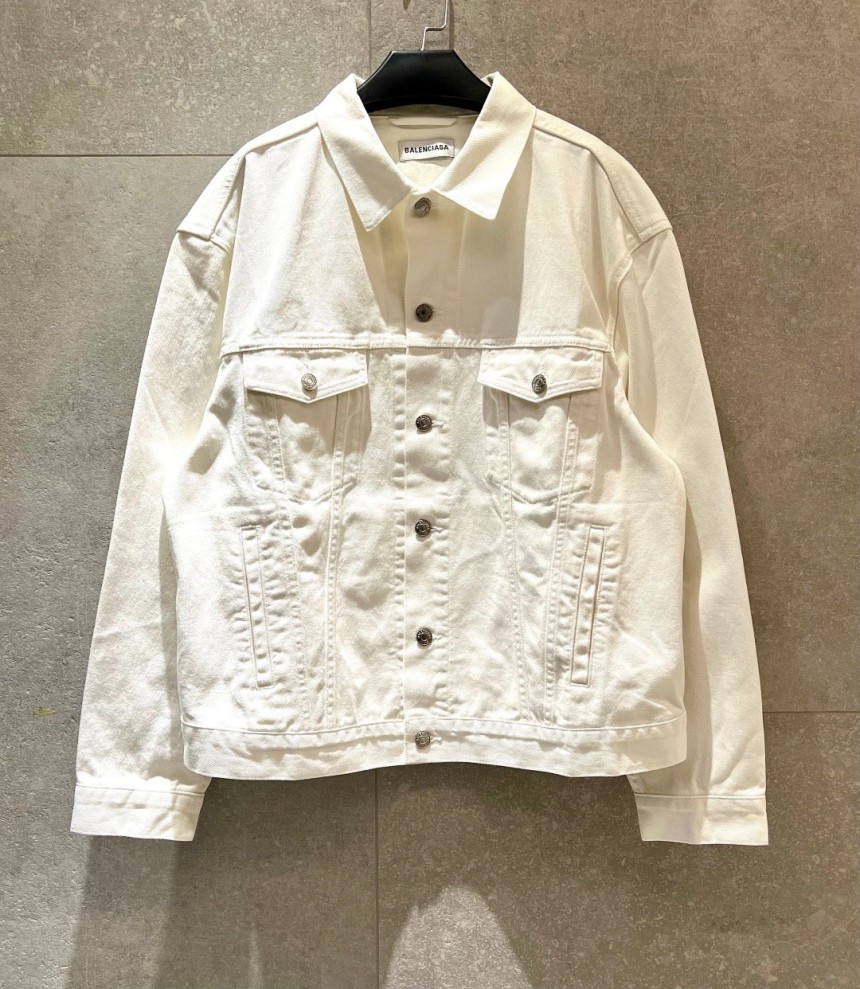 발렌시아가 백로고 데님 자켓