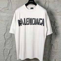 발렌시아가 테이프 타입 티셔츠