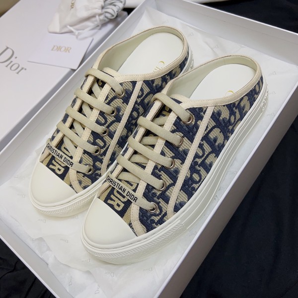 디올 워크앤 디올 플랫폼 뮬 블루