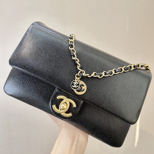 샤넬 스몰 플랩 백 그레인드 카프스킨