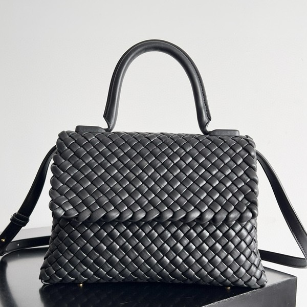 보테가베네타 패티 탑 핸들 백 블랙