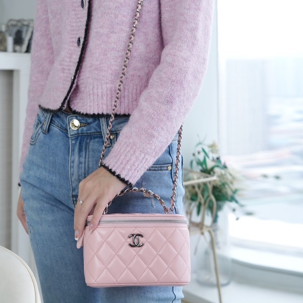 샤넬 23K 탑핸들 스몰 베니티백 AP3593