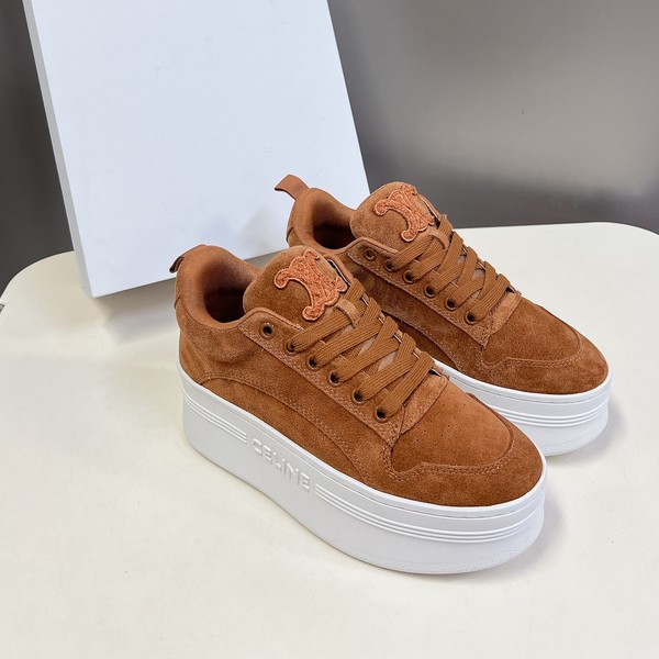 셀린느 웨지 아웃솔 블록 스웨이드