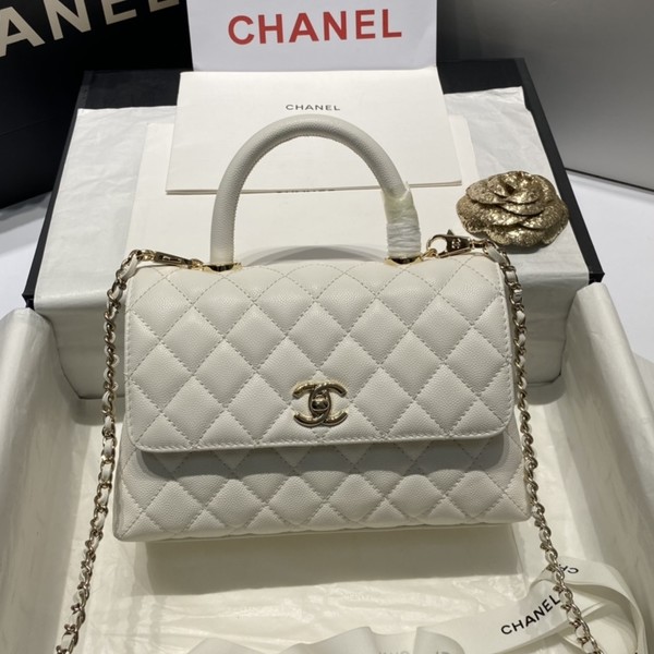 샤넬 24A COCO 탑 핸드 캐비어 A92990