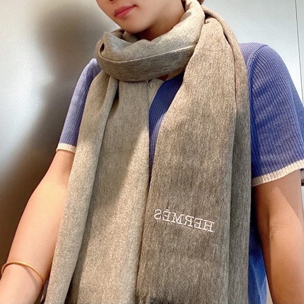 에르메스 캐시미어 100% 머플러