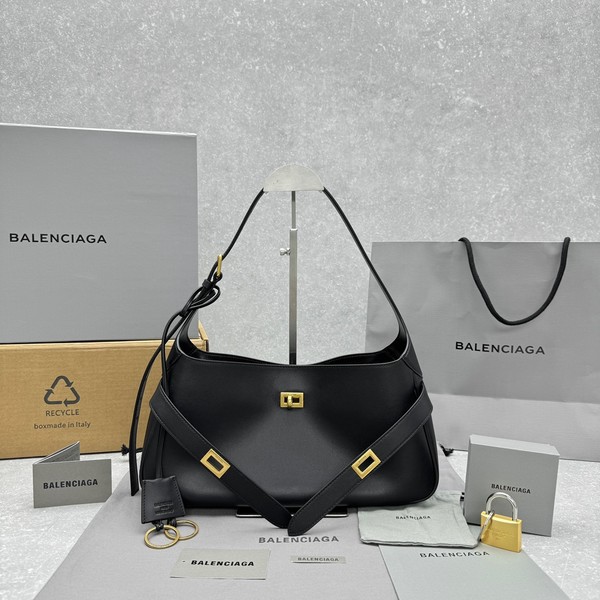 발렌시아가  벨 에어 미디엄 숄더백 금장