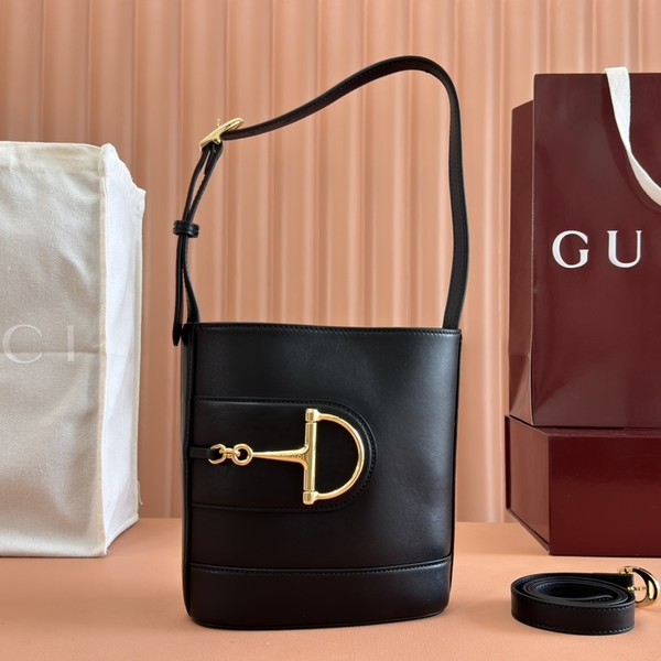 구찌 73 미니 버킷백 블랙 833665