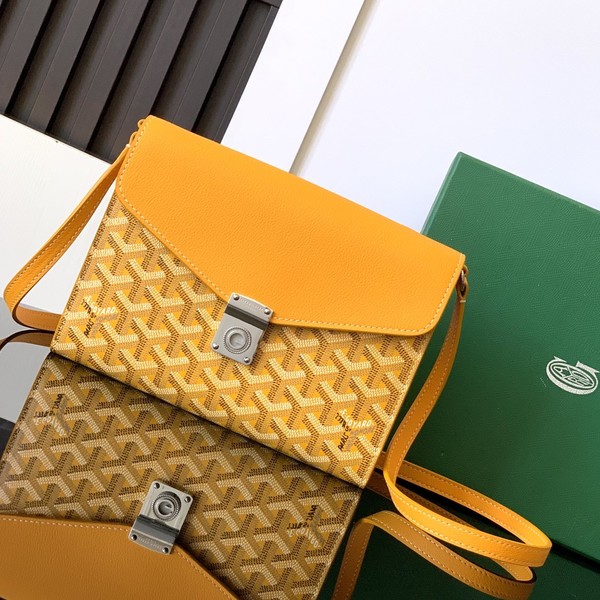 고야드 시프르 파우치 숄더백 옐로우