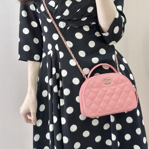 샤넬 25C 볼링백 크루즈 하프문 탑핸들 AP4438