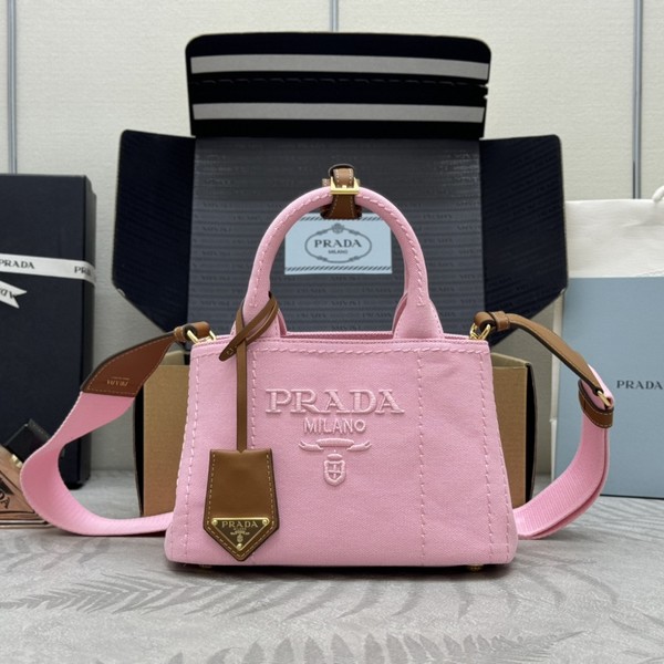 프라다 코튼 캔버스 미니백 1BA038