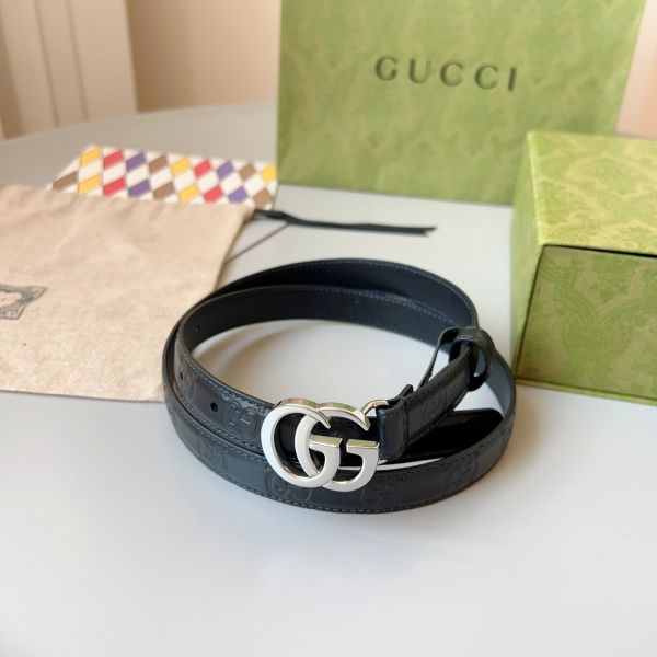 구찌  GG 레더 벨트