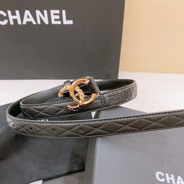 샤넬 CC  레더  벨트