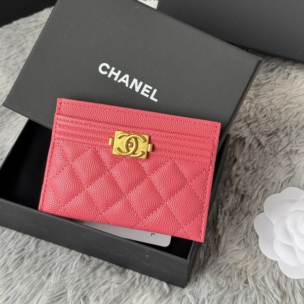 샤넬 보이 캐비어 카드슬롯 지갑