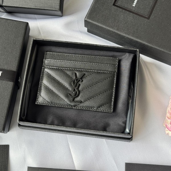 생로랑 모노그램 카드 지갑 423291(블랙)