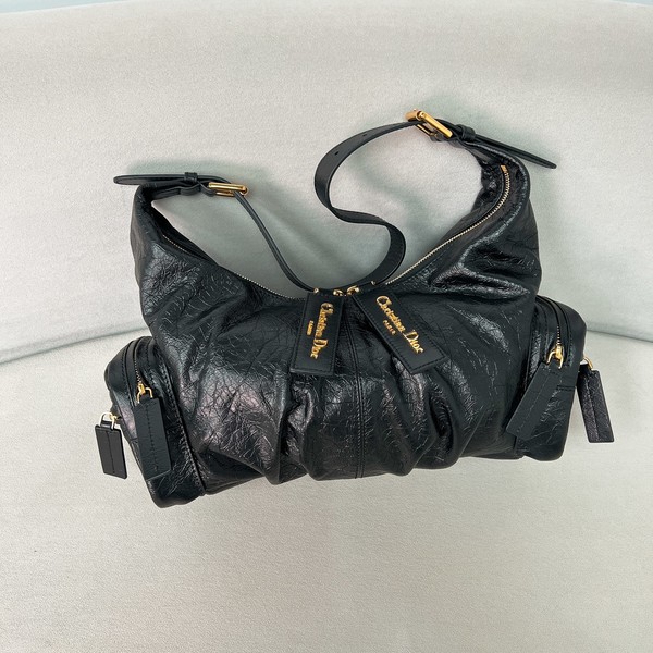 디올 그랜드 투어 멀티 포켓 미디엄 블랙