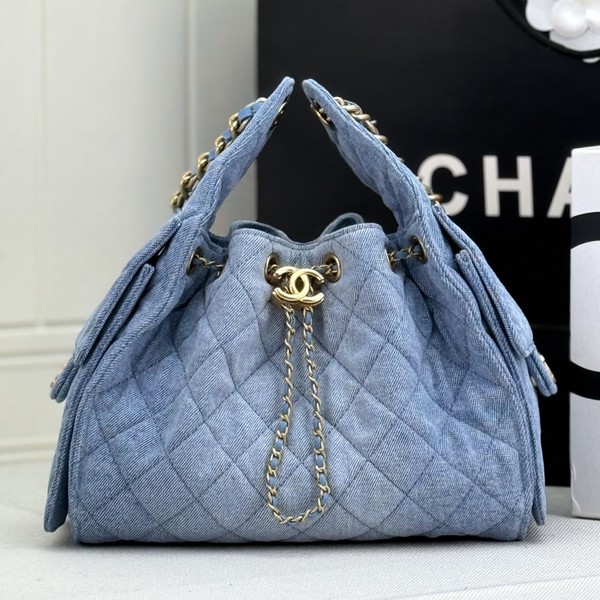 샤넬 25C 샤이니 카프스킨 호보 AS5293