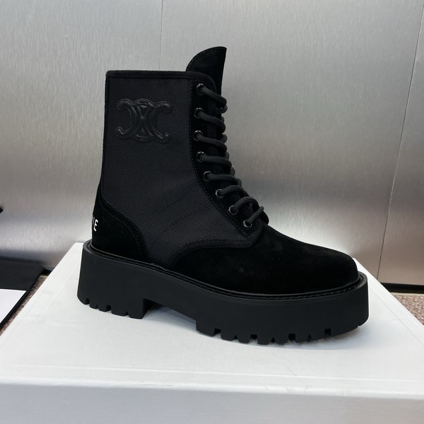 셀린느 벌키 레이스업 부츠