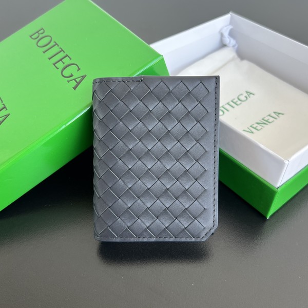 보테가 베네타 인트레치아토 플랩 레더 카드 지갑 796964