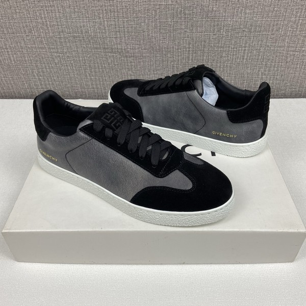 지방시 4G 로고 레더 스웨이드 스니커즈