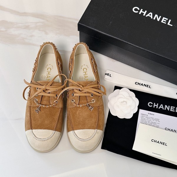 샤넬 26C 크루즈 스웨이드 로퍼 체인