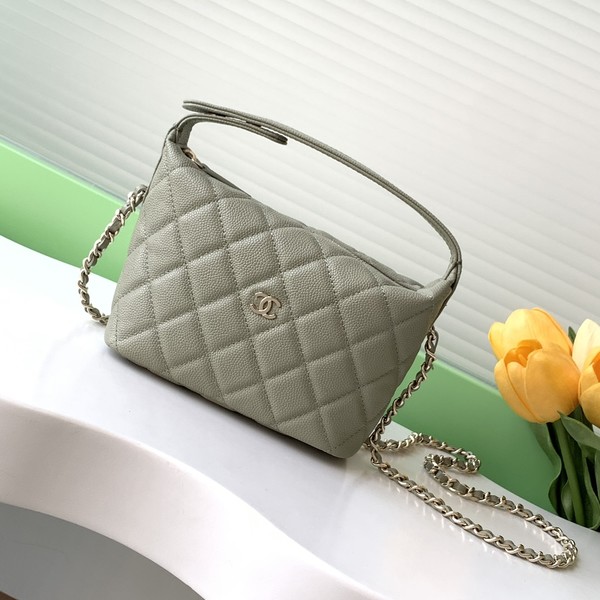 샤넬 미니 호보백 체인 크로스바디 투웨이백 캐비어 AP4386