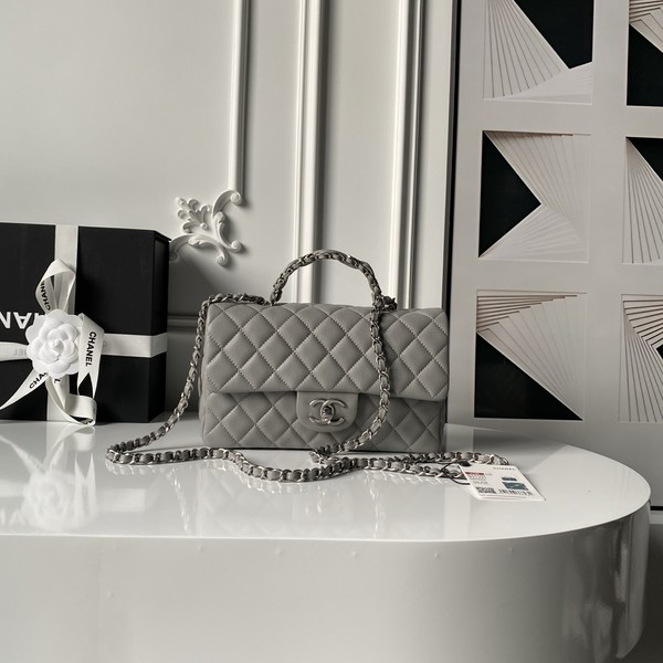 샤넬 25 FW 스몰 플랩백 탑핸들 AS5702