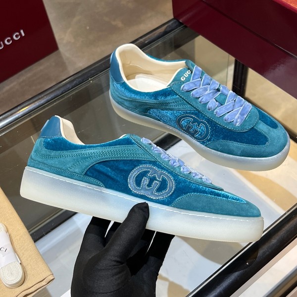 구찌 G75 스웨이드 레더 스니커즈 791742