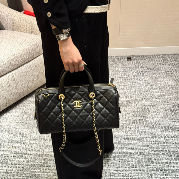 샤넬 25A 공방 볼링 라지 체인 보스턴 AS5579