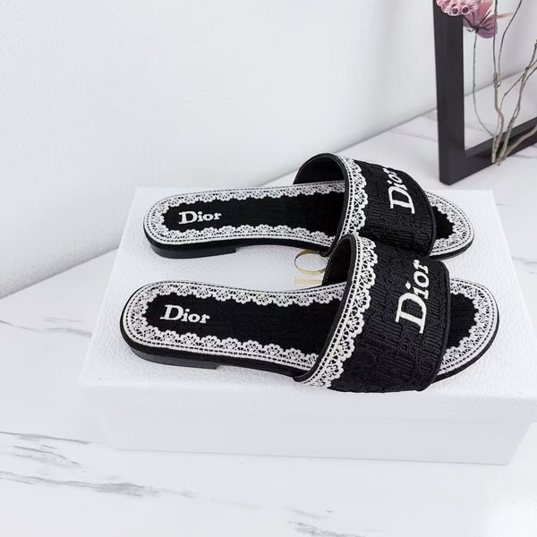 디올 디웨이 Dway 슬리퍼 (블랙)