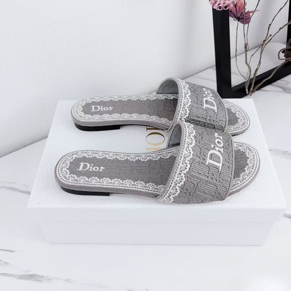 디올 디웨이 Dway 슬리퍼 (그레이)