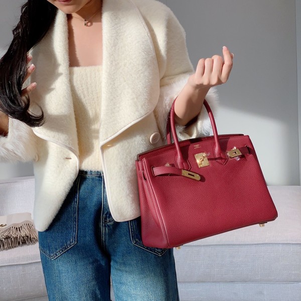 에르메스 버킨 30 Rouge grenade 토고 백