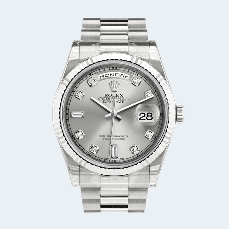 롤렉스 데이데이트31mm 실버 텐포인트 인덱스