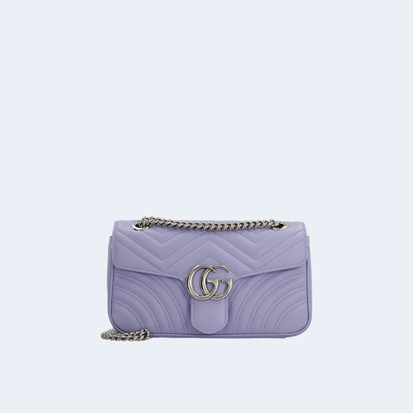 구찌 마몬트 GG 레더 바이올렛 크로스백