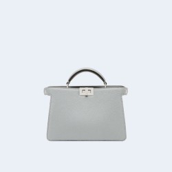 펜디 피카부 I SEE U 레더백 라이트 그레이