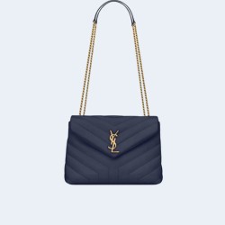 생로랑 마틀라세 루루 백 블루