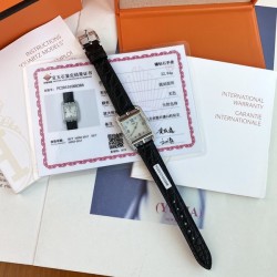 에르메스 케이프 코드 다이아 블랙 여성용 31mm