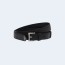 프라다 트라이앵글 로고 가죽 벨트 블랙 25mm