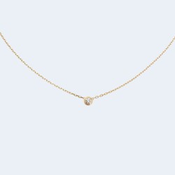 까르띠에 다무르 옐로우 골드 다이아몬드 목걸이 B7215800