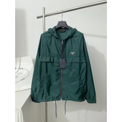 프라다 리나일론 블루종 자켓